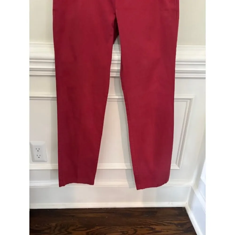 Brooks Brothers Pants Chinos Boys Size 18 Red 100% Cotton Preppy NWT NEW